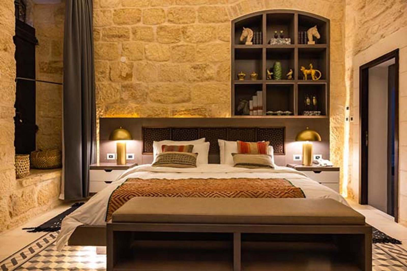 The six rooms at Kassa showcase unique pieces sourced from Chile and Palestine