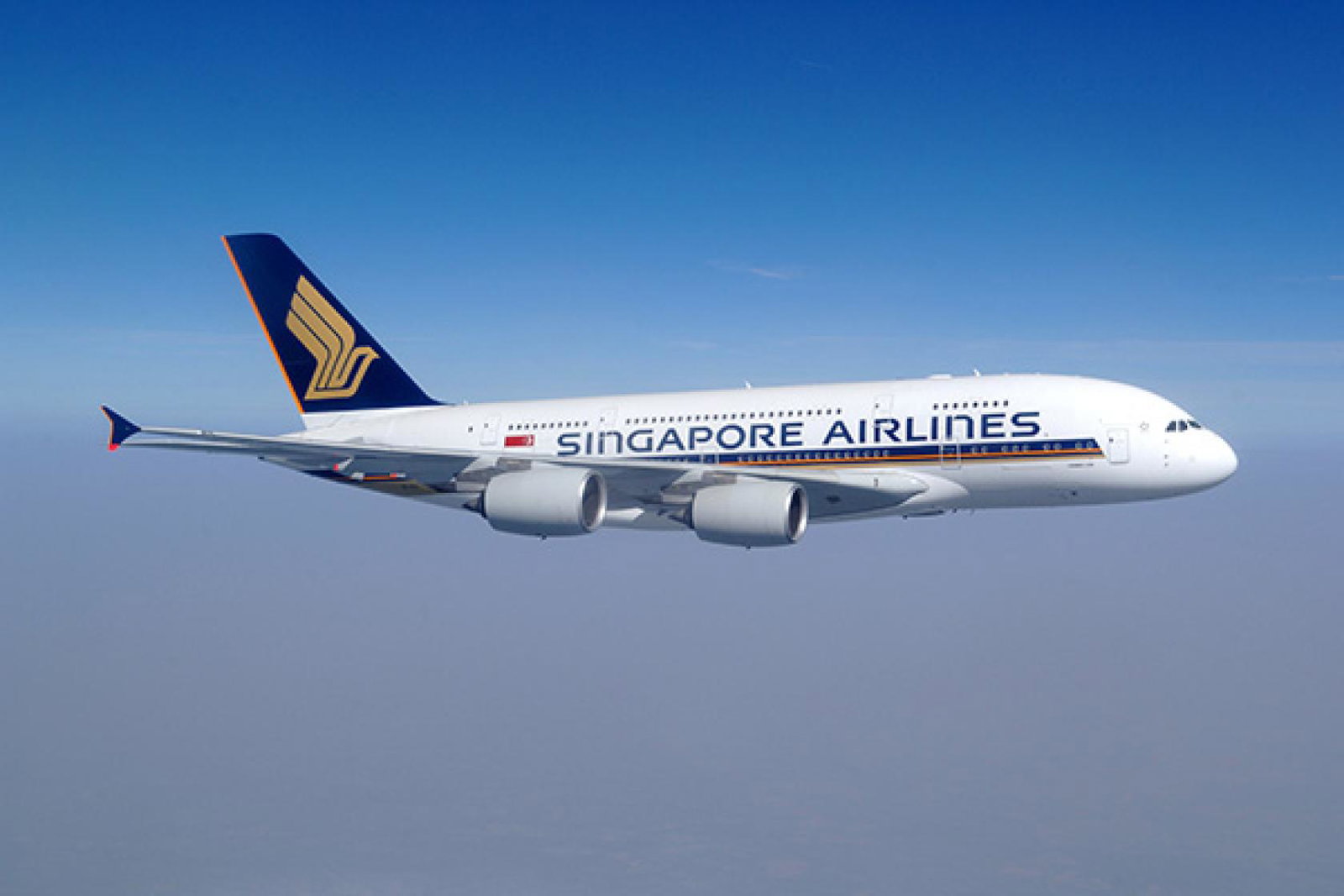 Singapore Airlines aircraft in flight