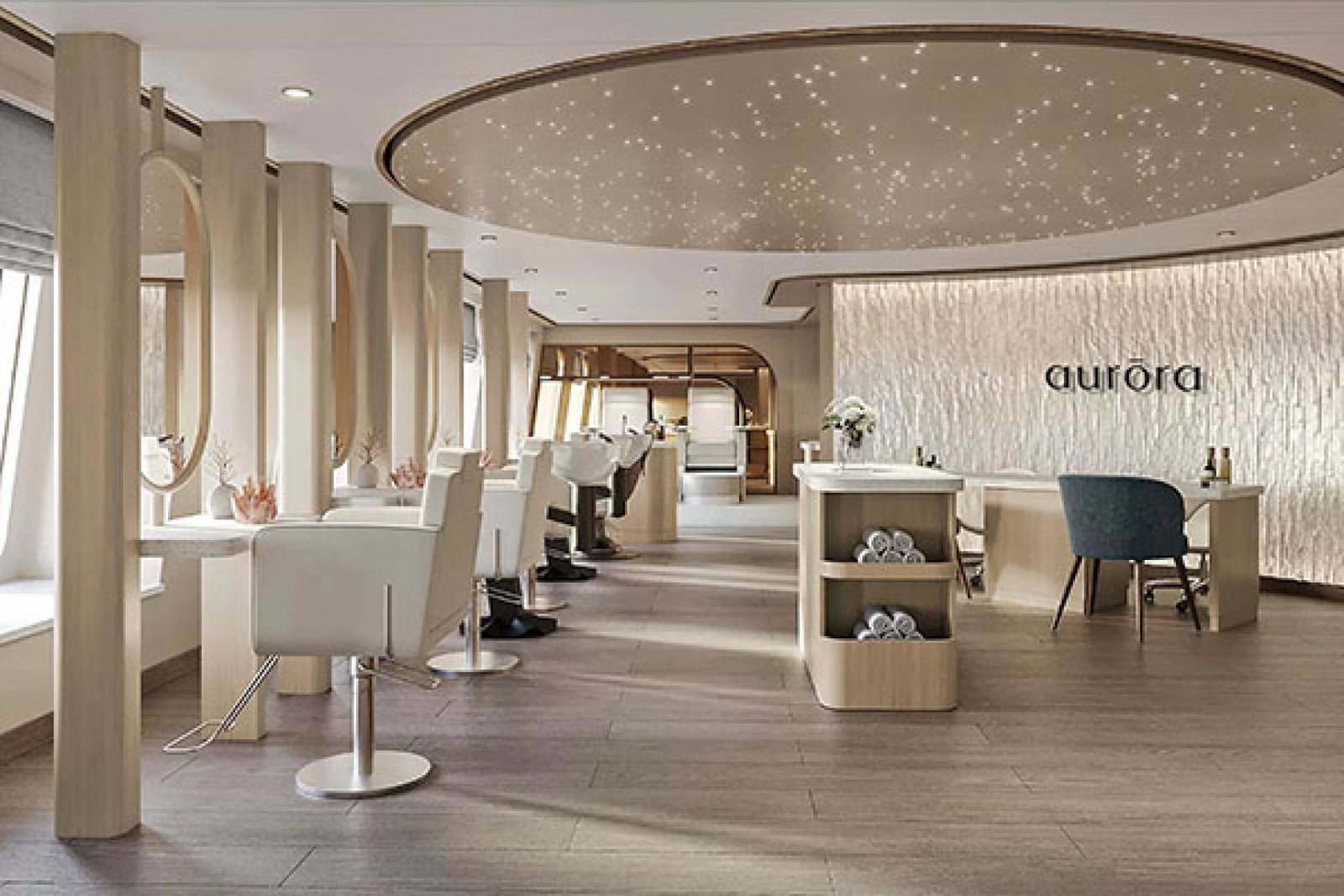 The Serenity Hair Salon in the new Aurora Spa