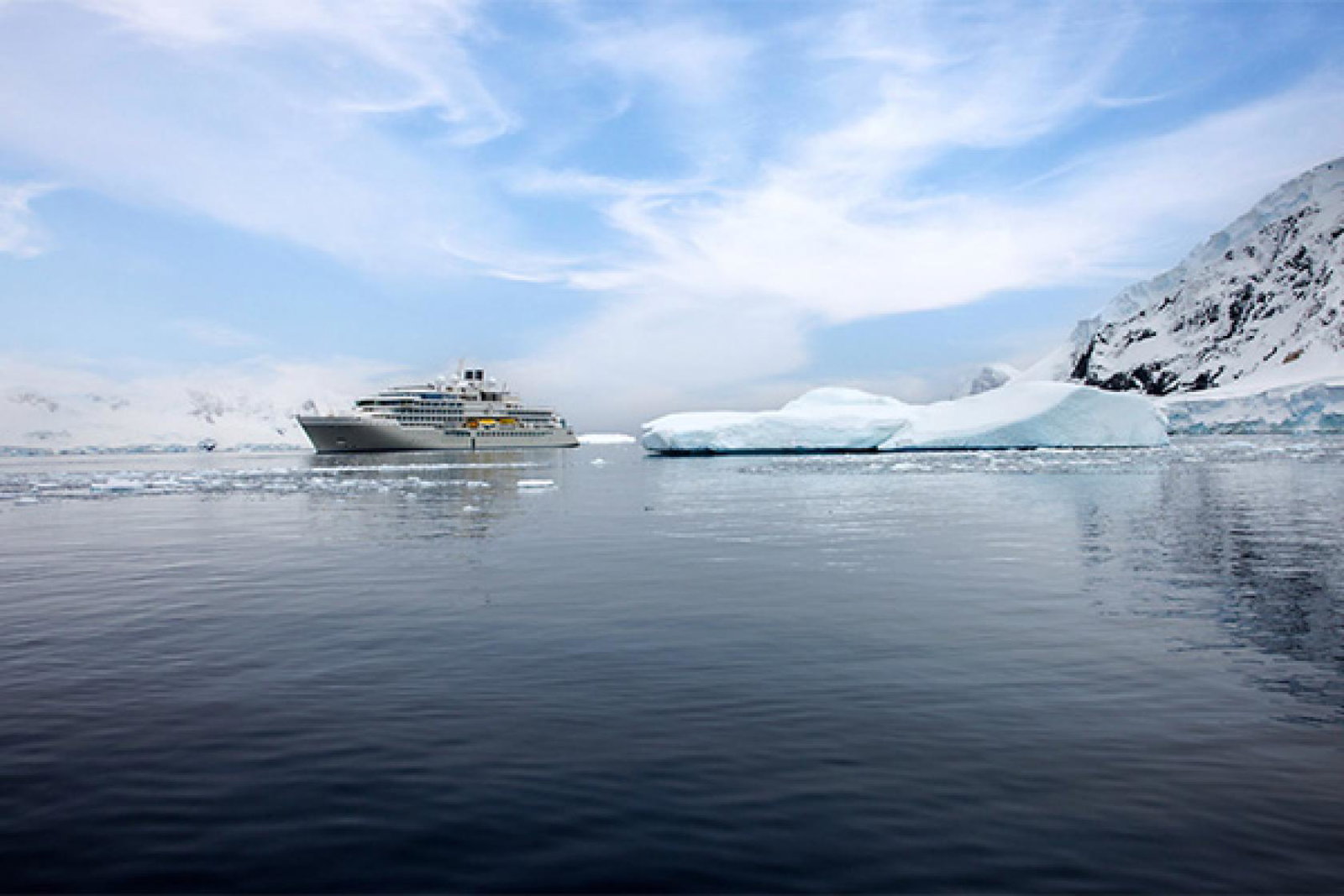 The line's Polar Class 6 vessel Silver Endeavour in Antarctica