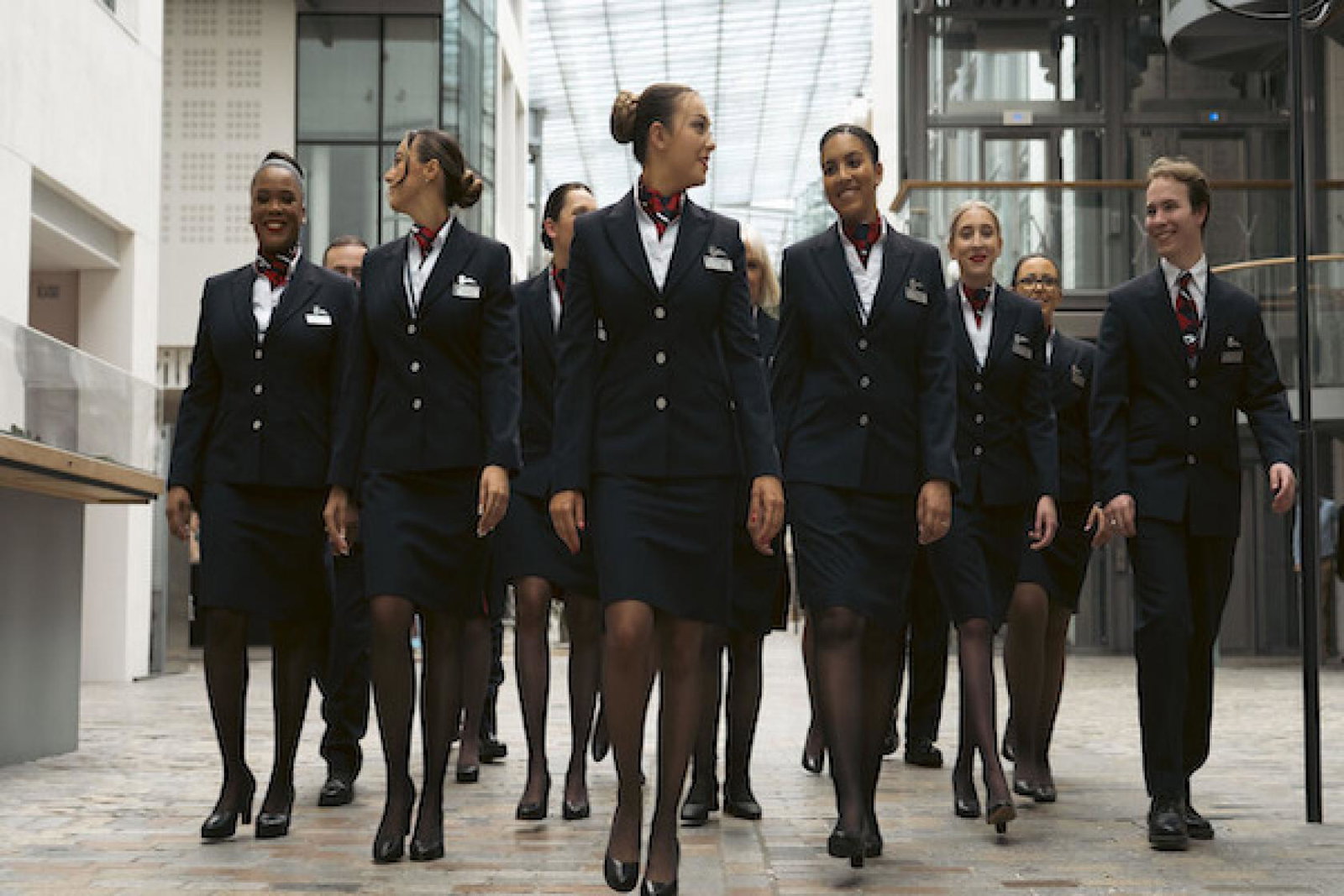 British Airways cabin crew members