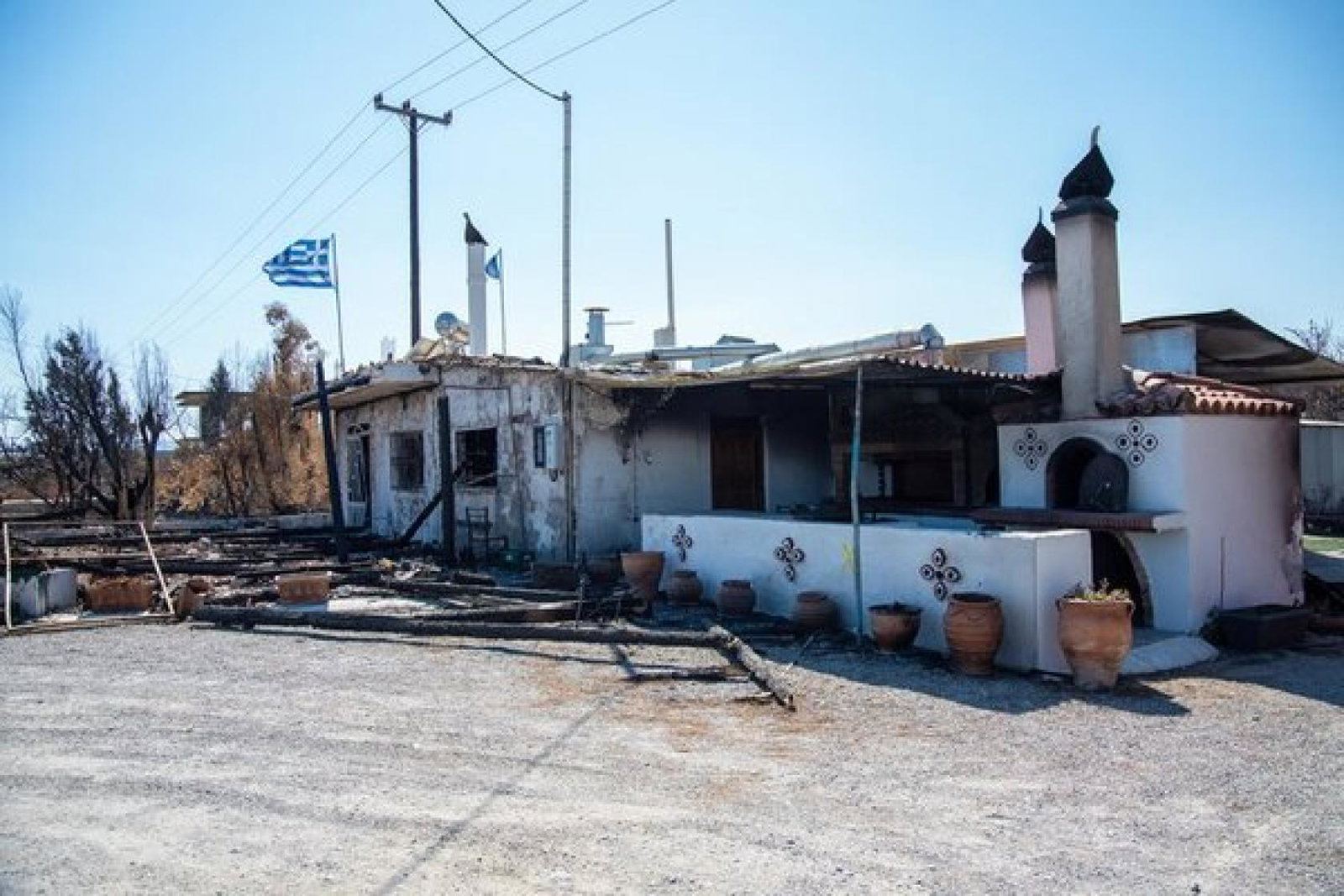 The aftermath of the fires on Rhodes in August 2023 (Credit: Gary Noakes)