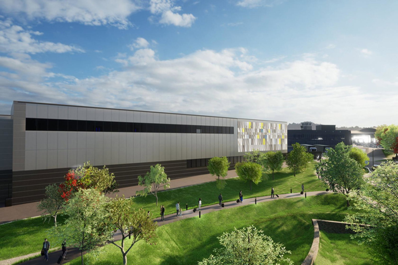 An illustration of how Leeds Bradford airport will look from 2026