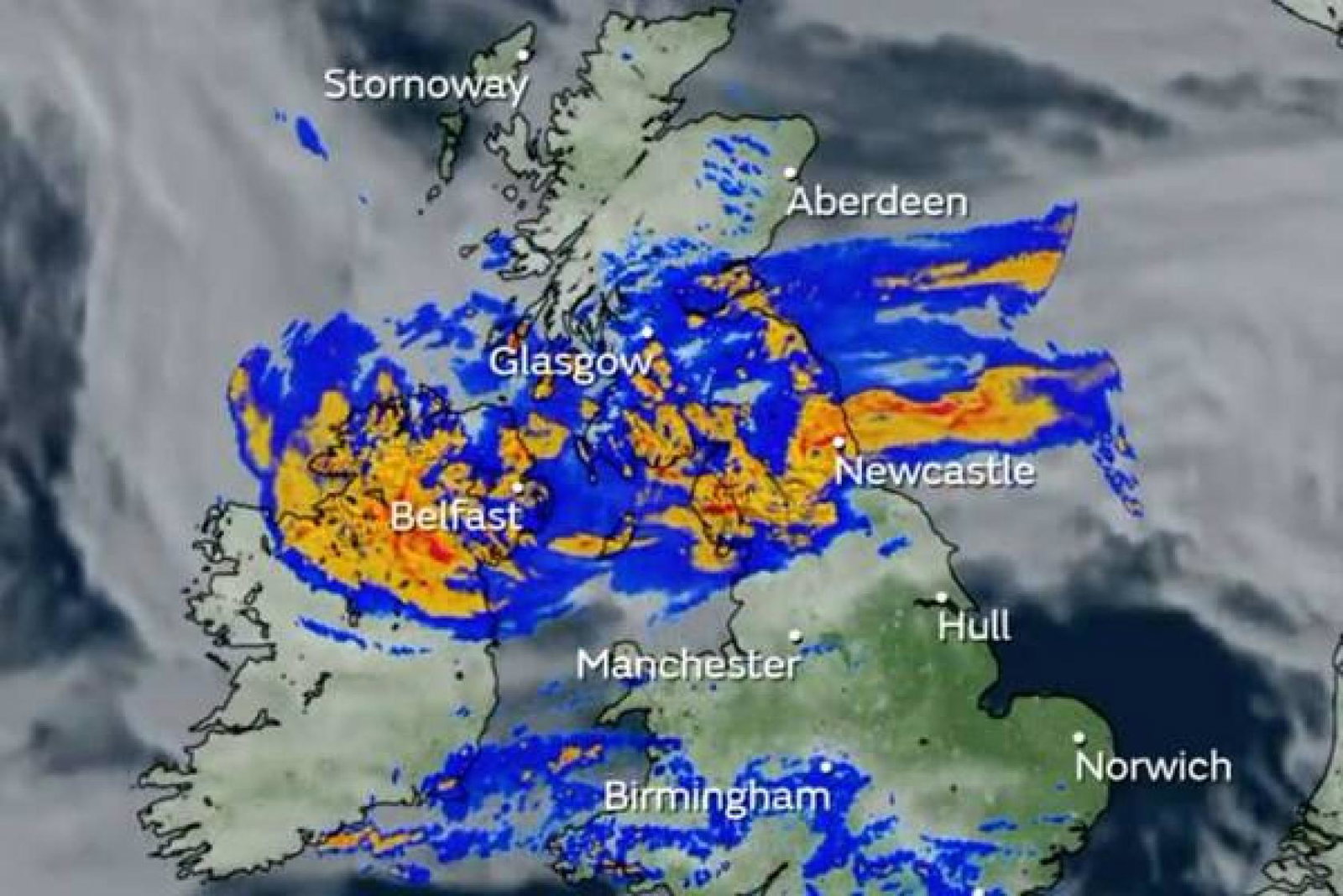 Storm Babet Met Office 19 October 2023 (Credit: Met Office / Twitter)