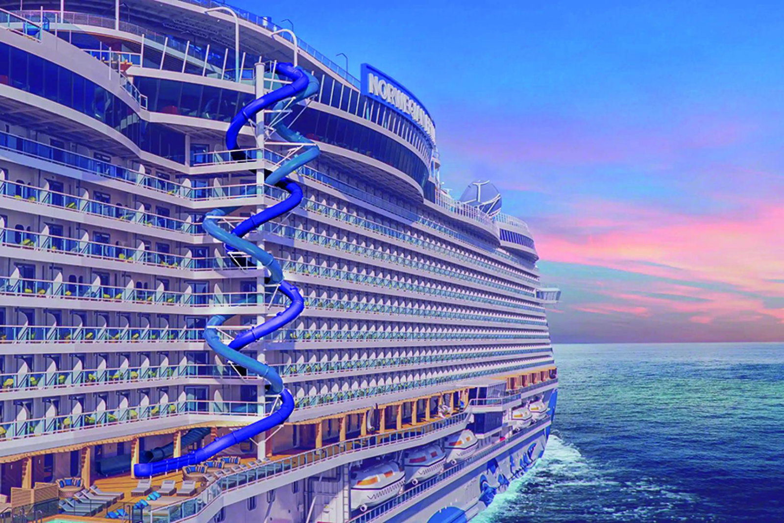 Norwegian Viva The Rush slide
