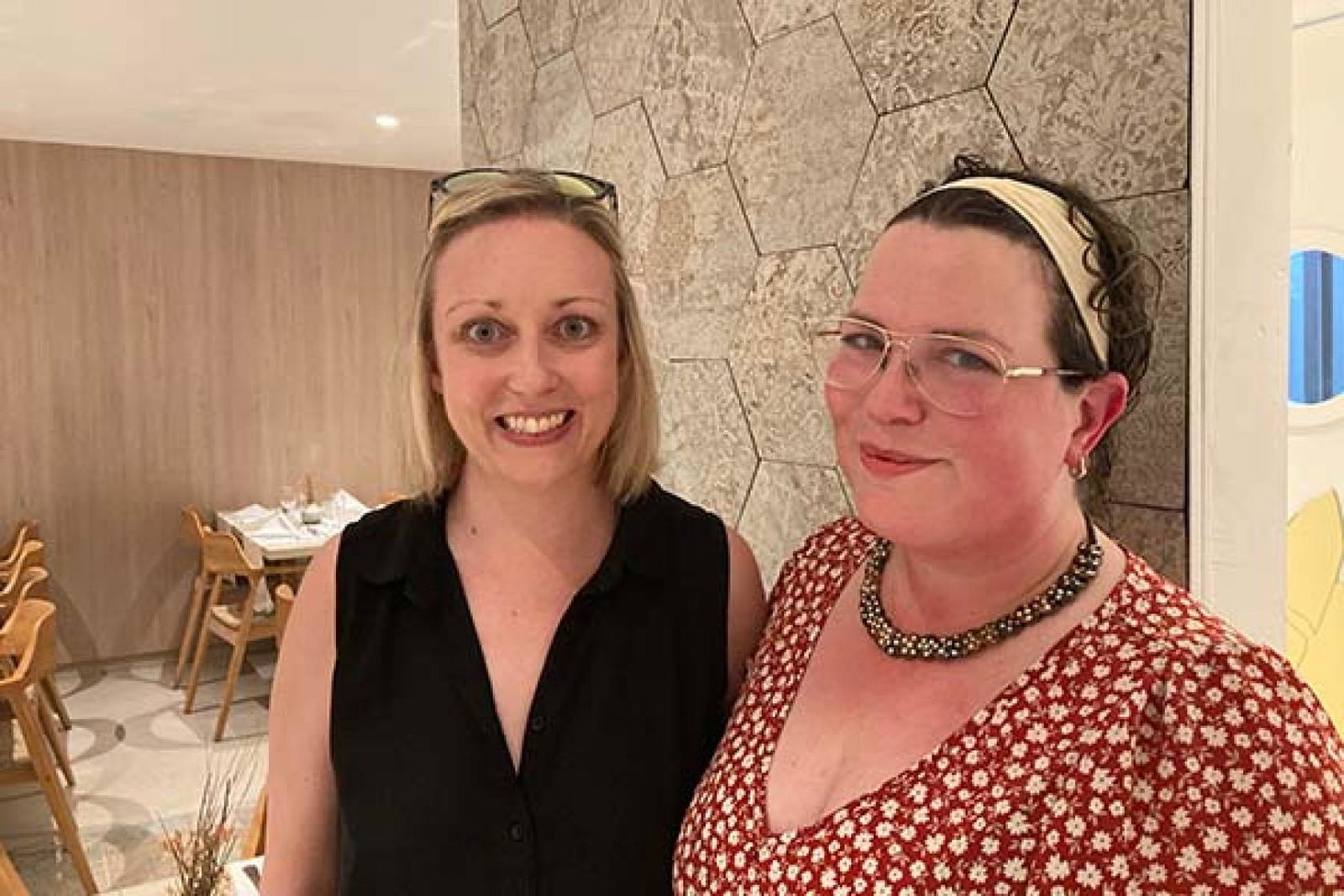 Marie Rowe (left) and Annika Nickson