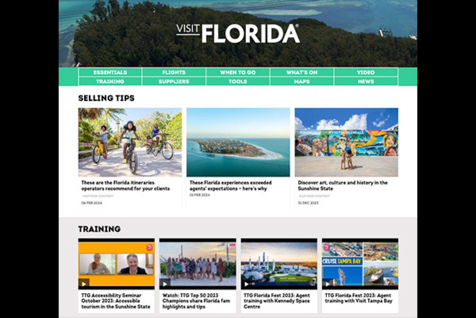  View our Visit Florida Selling Guide