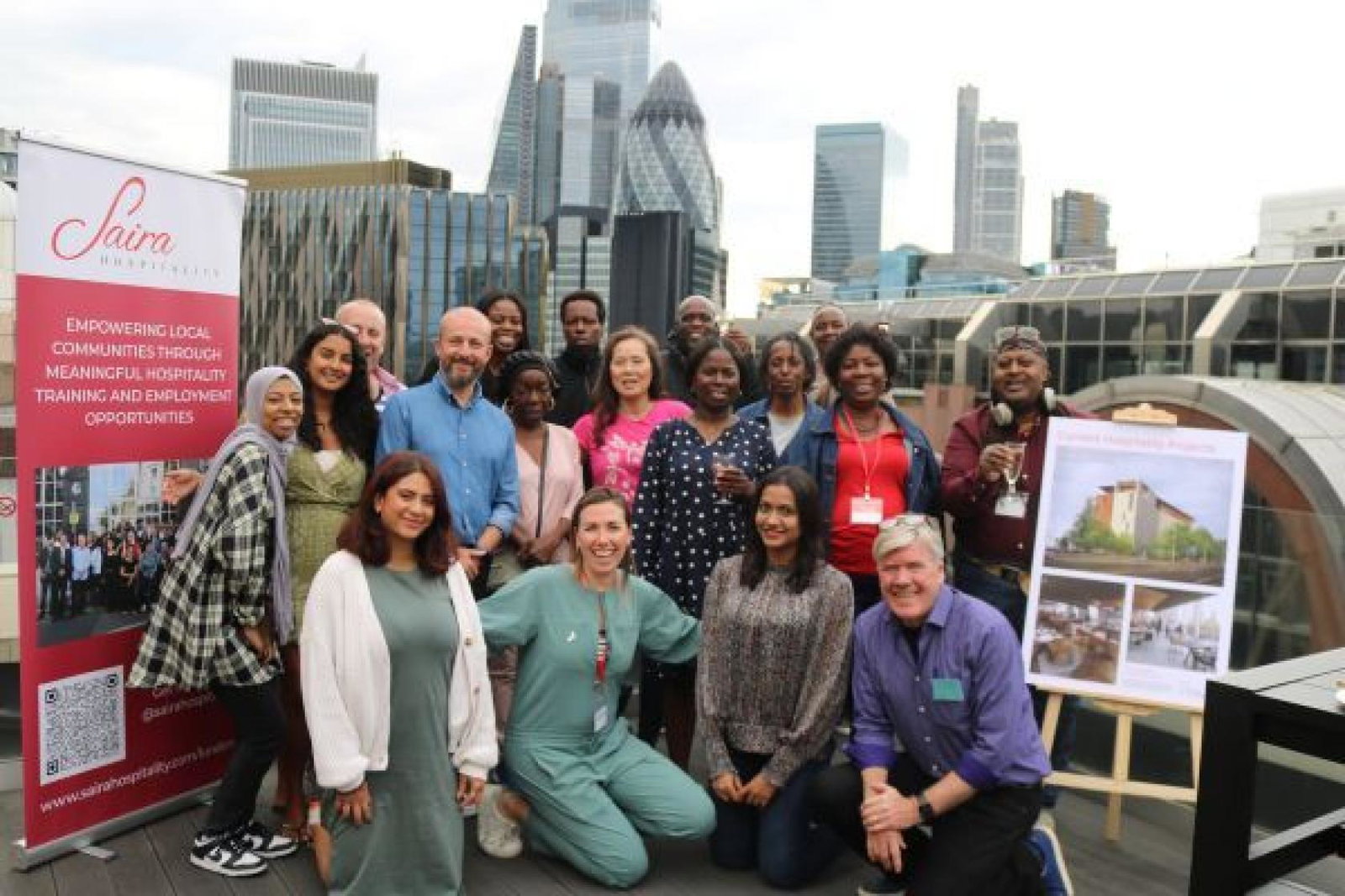 St Giles and Saira Hospitality have teamed up to provide training to 20 candidates 