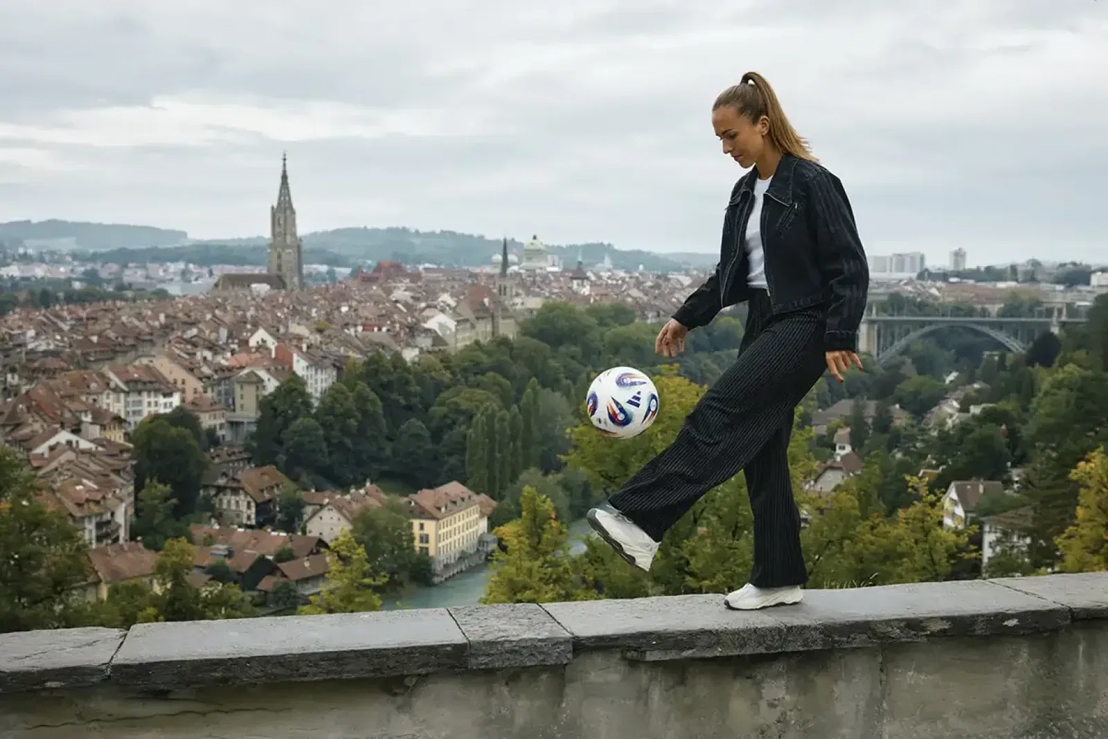 Swiss professional footballer Lia Walti plays for Arsenal, and is pictured in Bern. Credit: Colin Frei / Lisa Walti