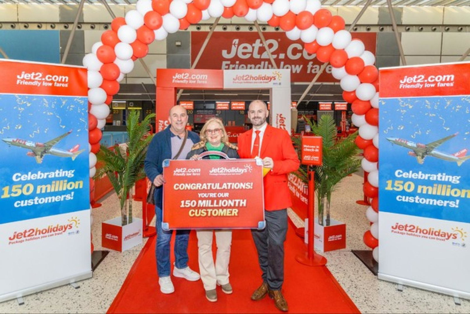 Jet2.com celebrates 150 millionth customer milestone | TTG