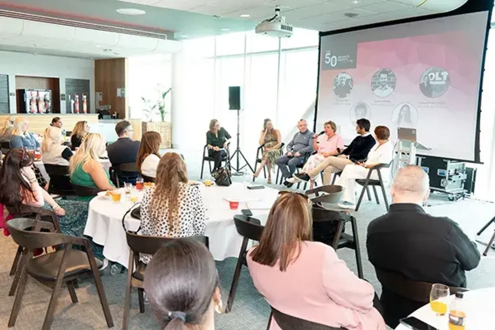 The panel was made up of Tom Britton from Marble City Travel, Amanda Taylor from The Travel Village Group, Sean Fletcher from Travel Four Seasons, Gillian Polyhos from Olive Lounge Travel and TTG's head of insight Sarah Dennis. (Credit: Steve Dunlop)