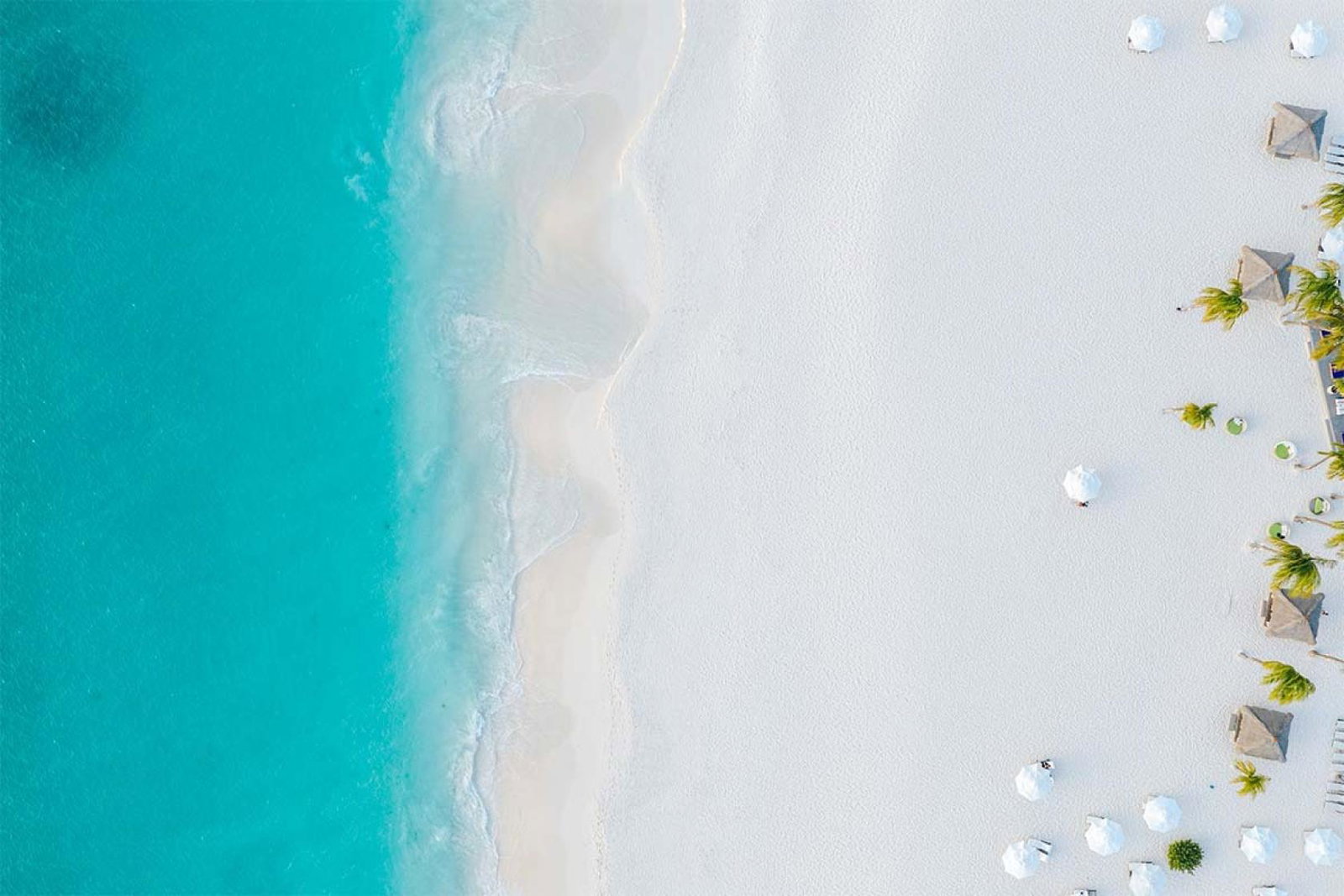 Aruba is known for its beautiful coastline, including Eagle Beach 