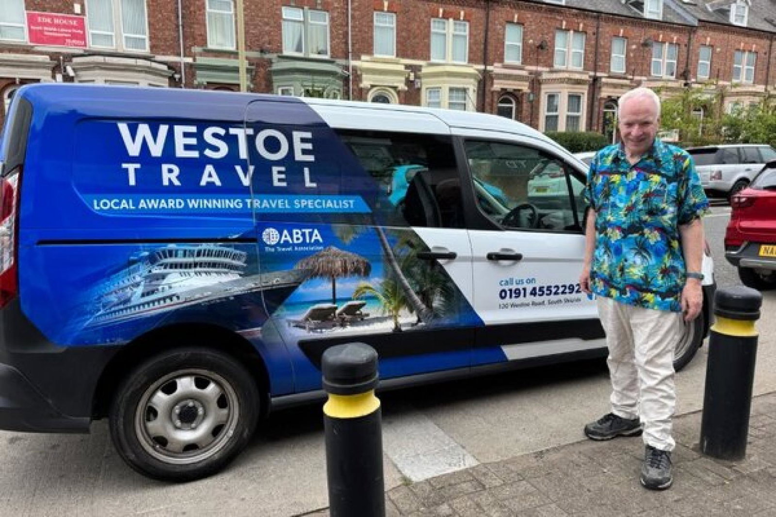 Westoe Travel new van with Graeme Brett August 2025