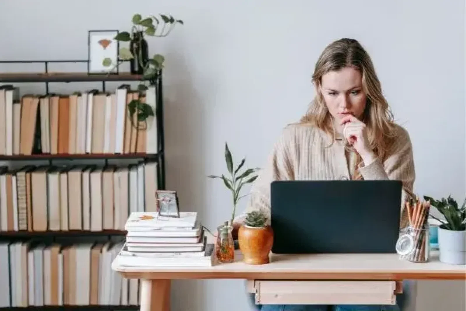 Woman at desk