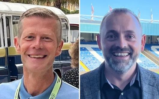 New Travel Holidays' Dale Sourbutts, pictured right, with new director Paul Foster, pictured left