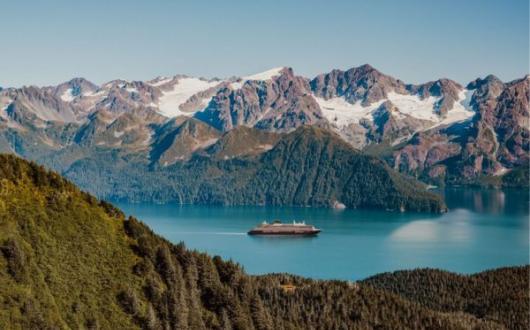 Luxury ship in Alaska 
