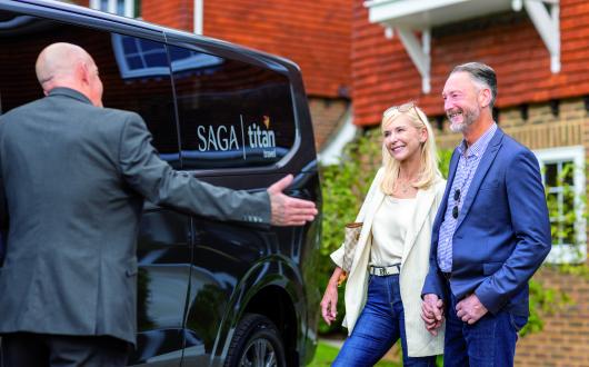 Customers enjoy a chauffeur service from home with Titan Travel