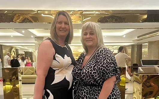Lynda Malloy (right) joins Sarah Lavender (left) at Red Sea Holidays