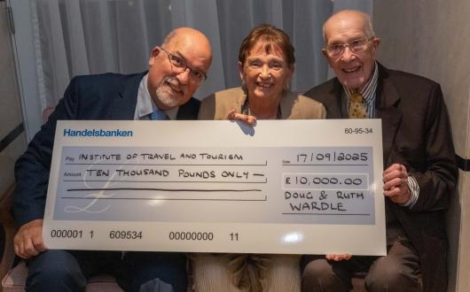 The Wardles: Chris, Ruth and Doug, have created an ITT conference bursary