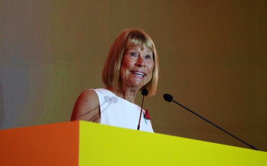 Dame Irene Hays addressed the Hays Travel Independence Group conference