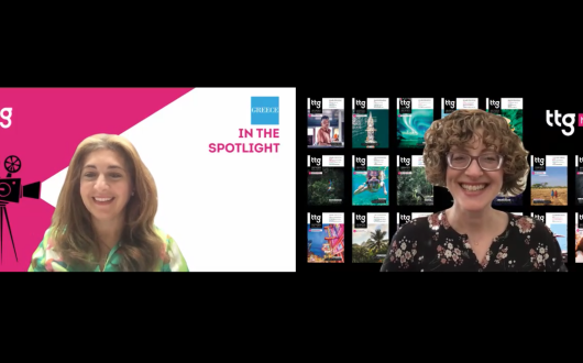 Eleni and Charlotte in the Greece In The Spotlight video