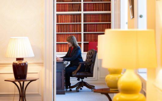 Chancellor Rachel Reeves reviews her speech ahead of the Autumn Statement