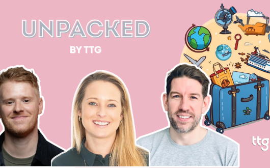 Three podcast presenters for Unpacked by TTG