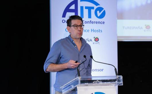 Martin Alcock speaking at the 2025 Aito conference
