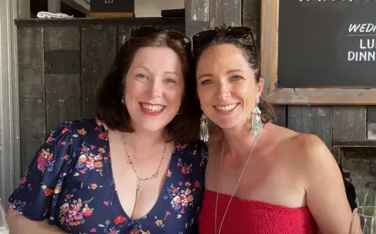 Jo O'Connell (right) will be joined by her sister Lisa for the challenge