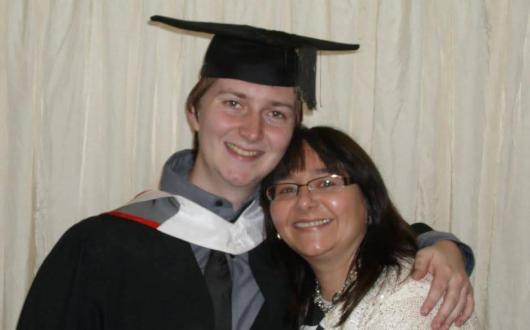 Prestbury Travel agent Dawn Letham with her son, Mark