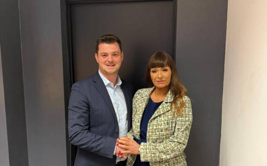 Jonny Fielding with Northcoast's previous owner