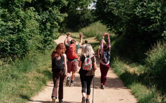 A group out on an Adventure by AE walking itinerary