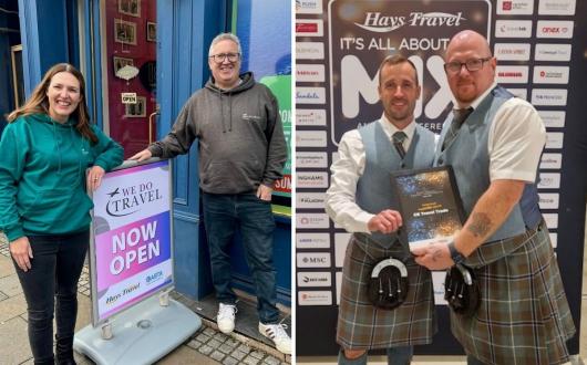 We Do Travel's Eilidh and David McKerry, and CK Travel Trade's Chris Stark-Proctor and Kevin Christie