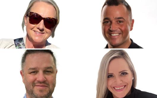 Headshots of Newmarket Holiday's four new appointments