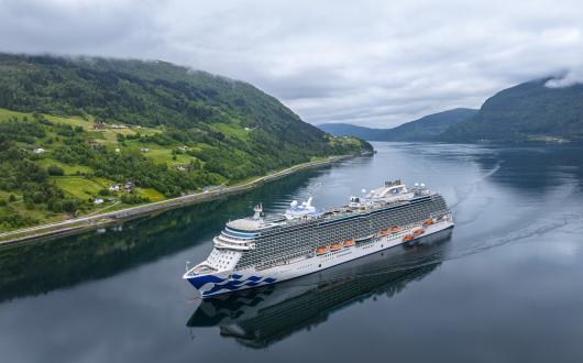 Sky Princess cruise ship in Norway