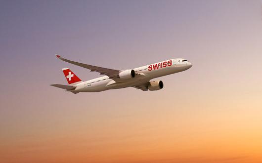 Swiss' A350 aircraft