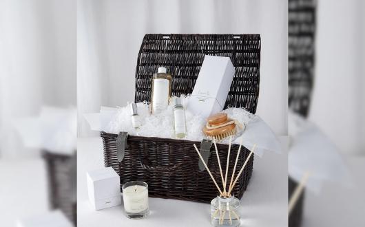 Hamper filled with fragranced goodies