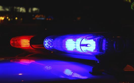 Police car lights (US) (stock)