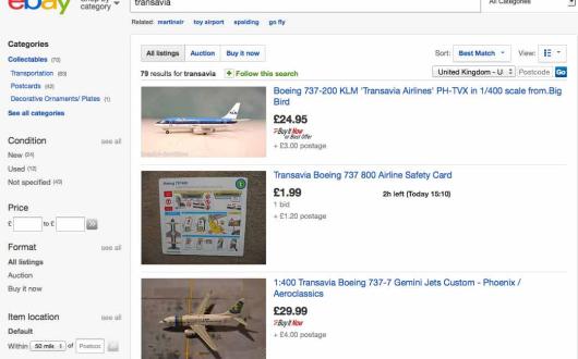 Transavia eBay