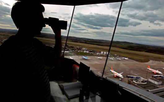 Edinburgh airport, air traffic control