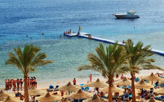 Tourists in the Egyptian resort of Sharm el Sheikh