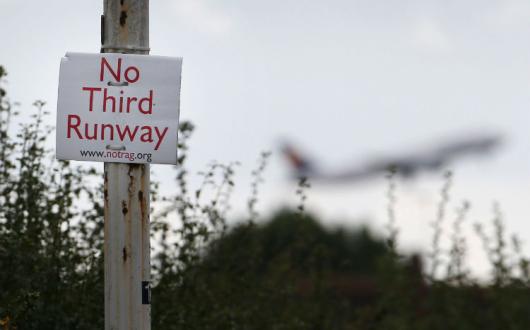 Heathrow, third runway, protest