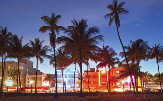 Miami Beach at dusk