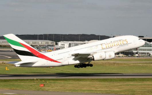 Emirates, A380, Birmingham