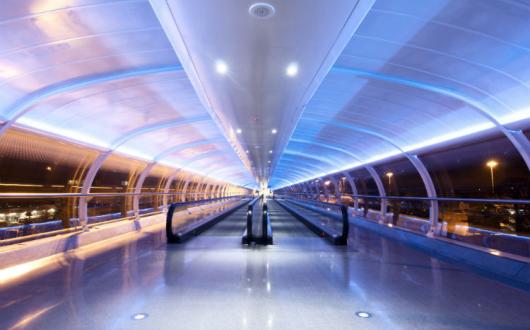 Manchester airport walkway