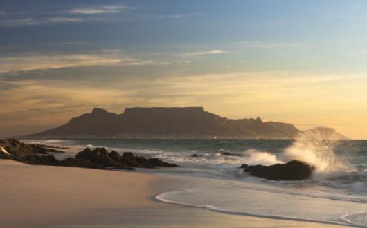 Table Mountain, Cape Town, sunset