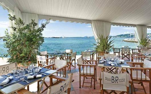 Hote Belles Rives beach terrace