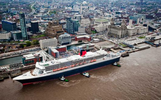 Queen Mary 2 at Liverpool Cruise Liner Terminal