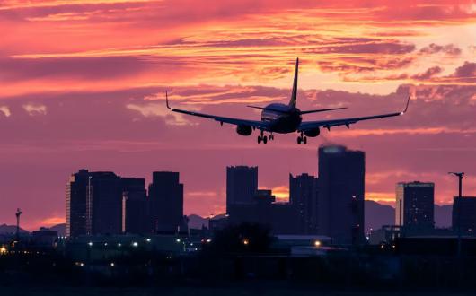 aircraft sunset ThinkstockPhotos-510386536
