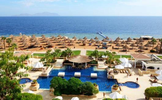 Sharm el Sheikh, Egypt - November 30, 2012: The tourists are on vacation at popular hotel. Up to 12